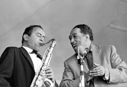 Paul Gonsalves and Duke Ellington-1961