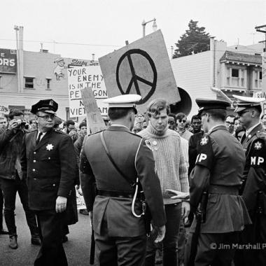 Anti Anti War Protest The Presidio Gate, San Francisco California 1967