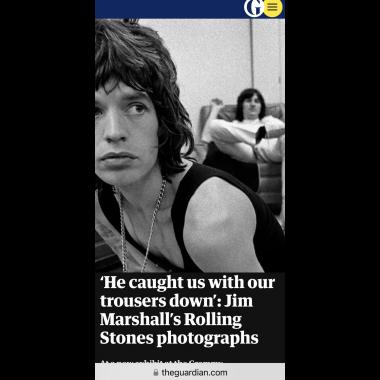 The Guardian Jim Marshall Rolling Stones 1972 Exhibit Grammy Museum