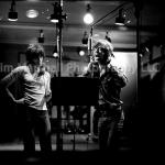 Keith Richard and Mick Jagger, at recording studio for Exile on Main Street, Los_Angeles, 1972