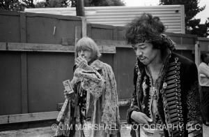Brian Jones and Jimi Hendrix, 1967