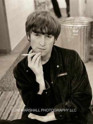 John Lennon, photographed at the final Beatles concert in San Francisco 