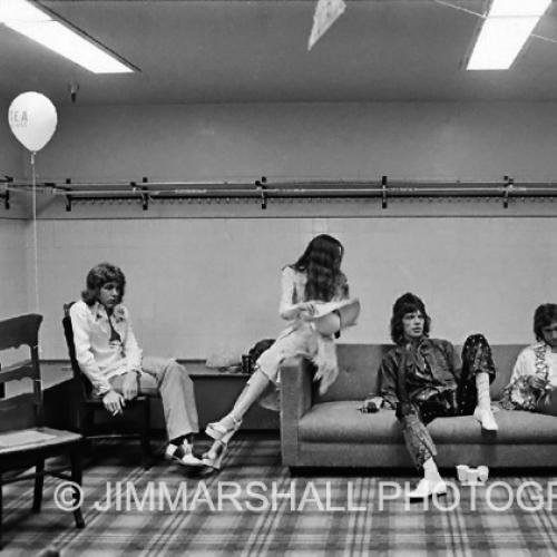 Rolling Stones, backstage, 1972 tour
