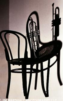 Chair and trumpet