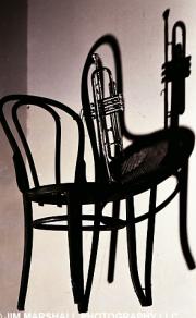 Chair and trumpet