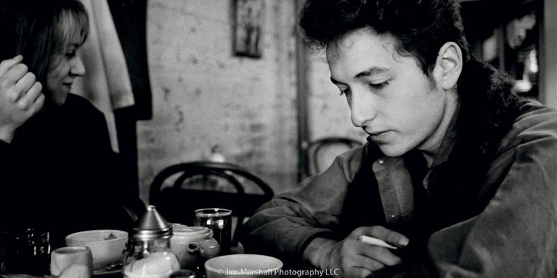 Bob Dylan & Suze Rotolo in a  Greenwich Village café, New York City, 1963