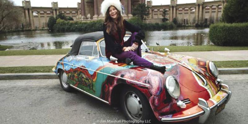 Janis Joplin and her Porsche